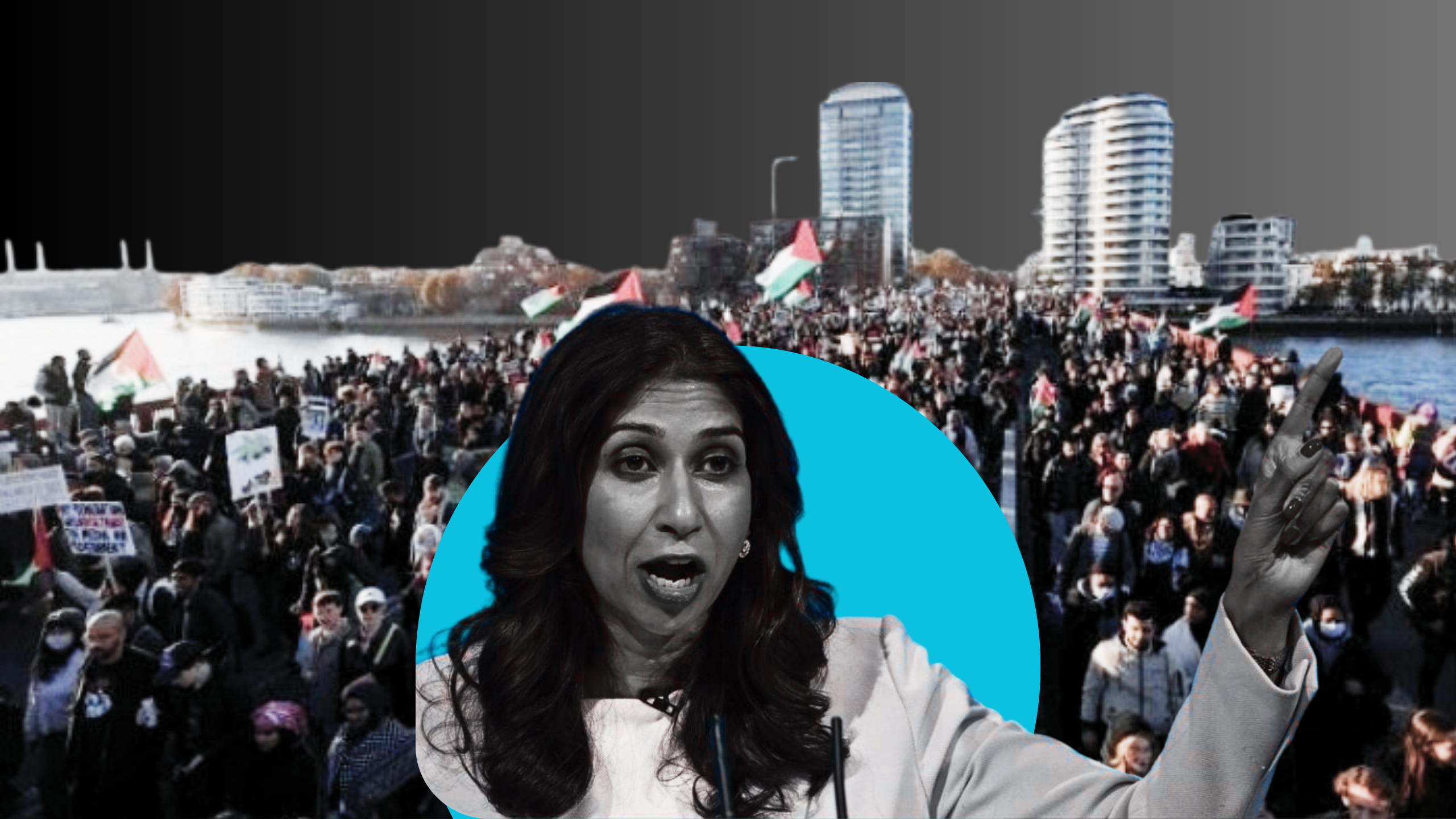 بعد وصفها مظاهرات دعم غزة بالغوغاء.. إقالة وزيرة داخلية بريطانيا